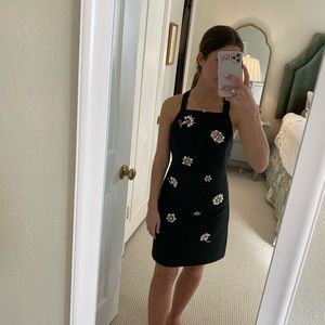Kate spade black embellished dress